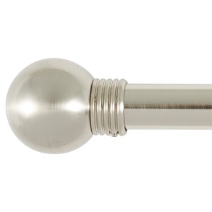 Ball Finial Satin Silver - Component